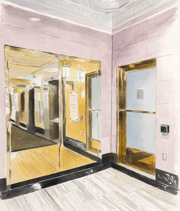 JOANNE TOD "BRASS ENTRY" WATERCOLOR, 2025