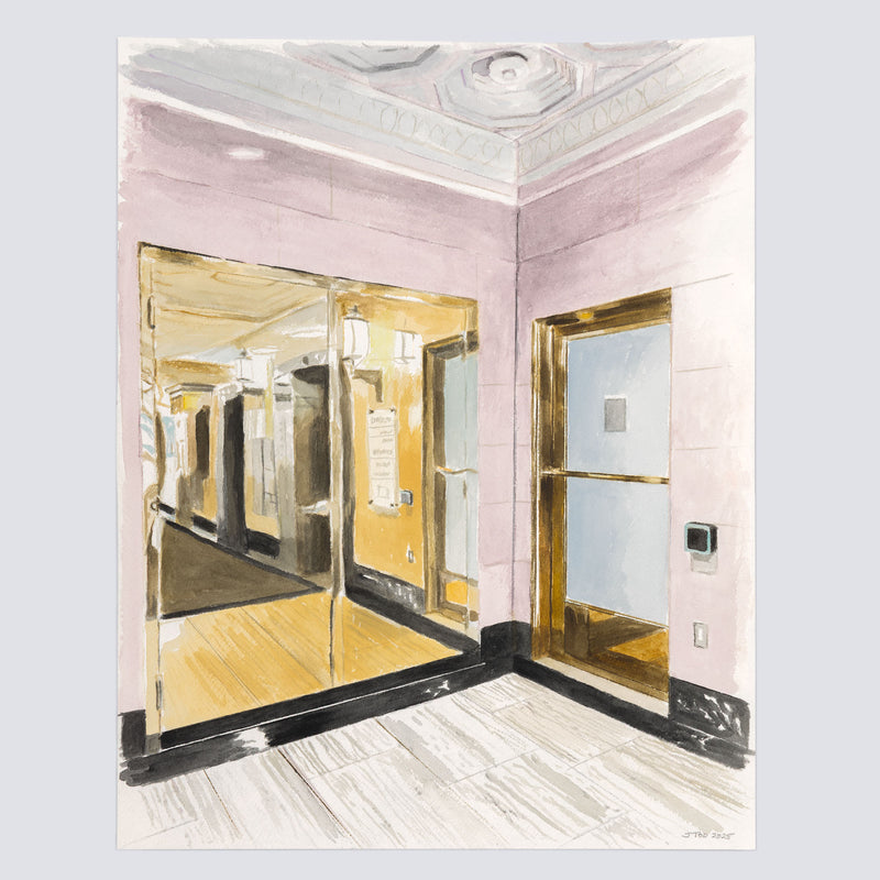 JOANNE TOD "BRASS ENTRY" WATERCOLOR, 2025