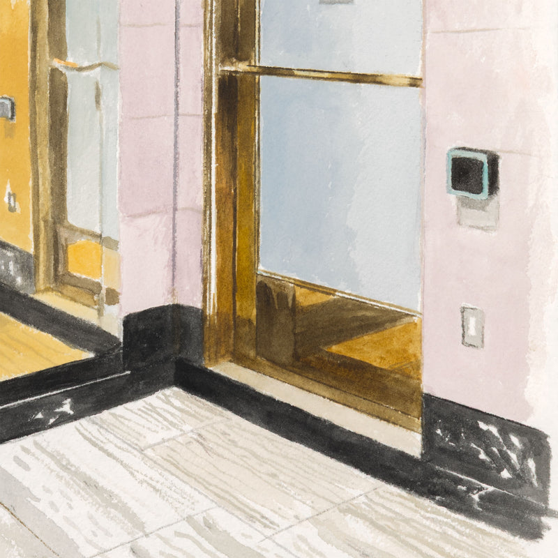 JOANNE TOD "BRASS ENTRY" WATERCOLOR, 2025