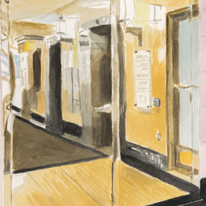 JOANNE TOD "BRASS ENTRY" WATERCOLOR, 2025