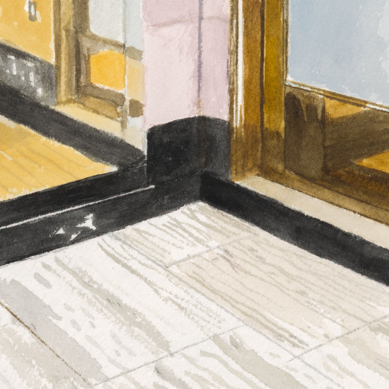 JOANNE TOD "BRASS ENTRY" WATERCOLOR, 2025