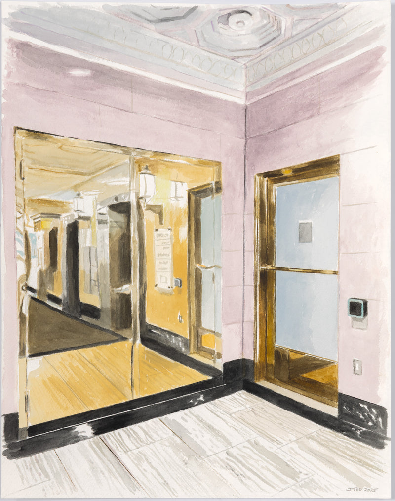 JOANNE TOD "BRASS ENTRY" WATERCOLOR, 2025