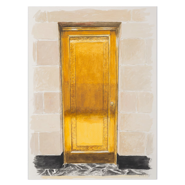 JOANNE TOD "BRASS DOOR" WATERCOLOR, 2025