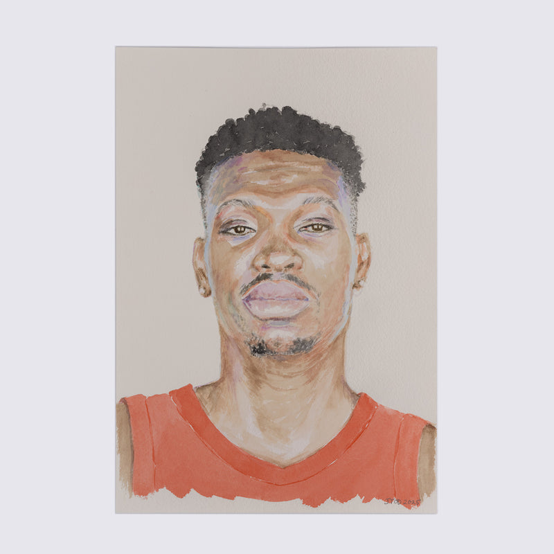 JOANNE TOD "CHRIS BOUCHER" WATERCOLOR, 2025