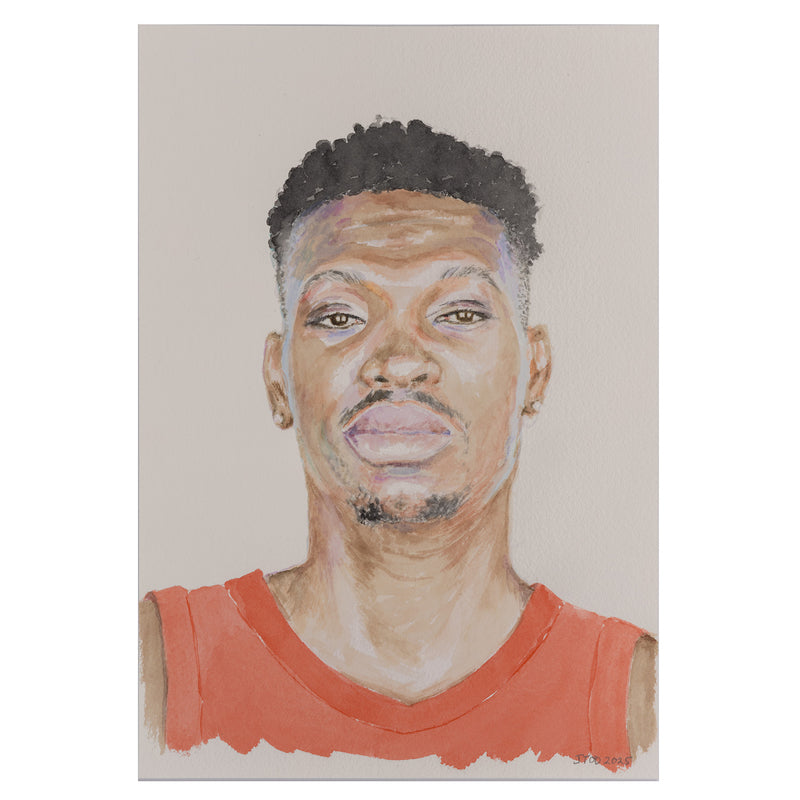 JOANNE TOD "CHRIS BOUCHER" WATERCOLOR, 2025