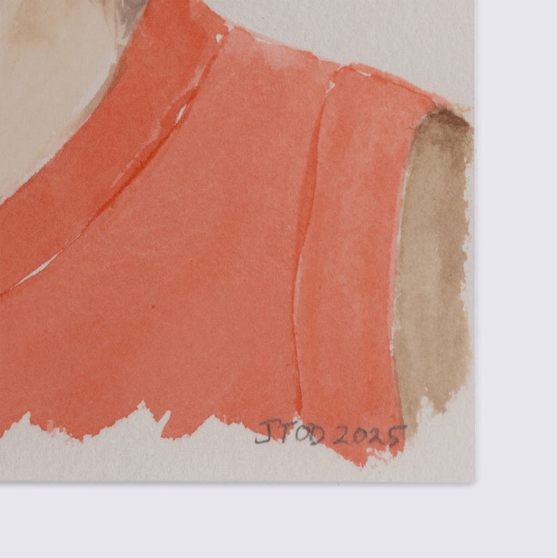 JOANNE TOD "CHRIS BOUCHER" WATERCOLOR, 2025