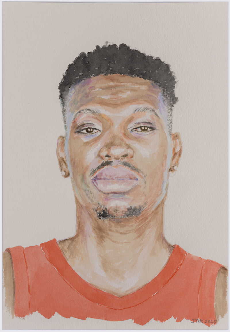 JOANNE TOD "CHRIS BOUCHER" WATERCOLOR, 2025