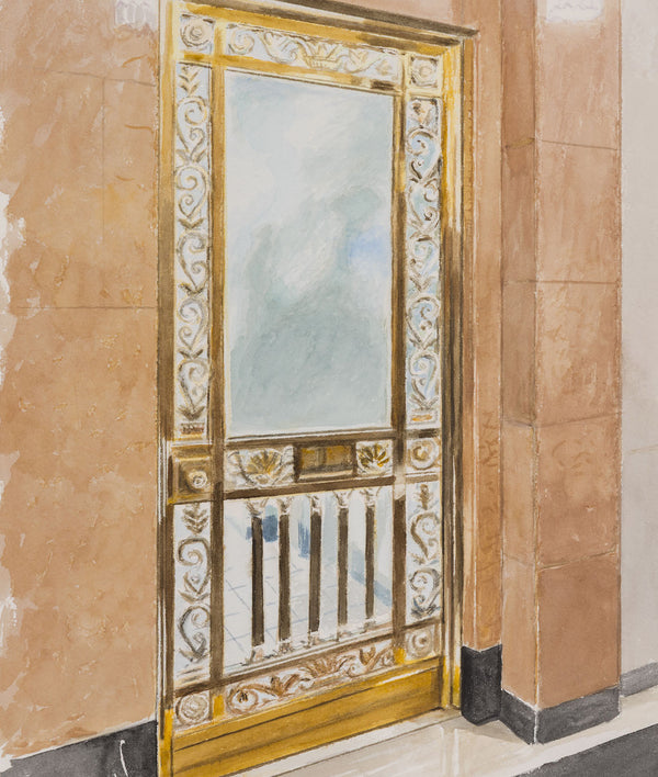 JOANNE TOD "GLASS AND BRASS" WATERCOLOR, 2025