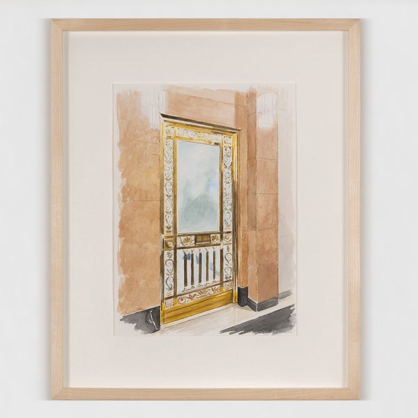 JOANNE TOD "GLASS AND BRASS" WATERCOLOR, 2025