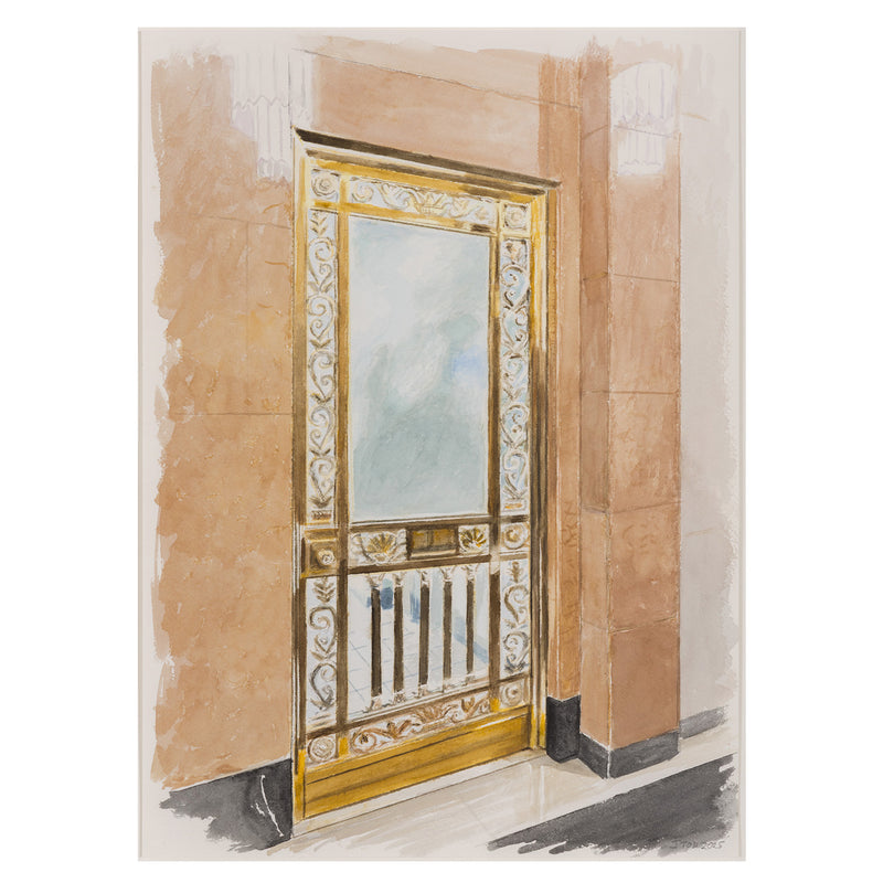 JOANNE TOD "GLASS AND BRASS" WATERCOLOR, 2025
