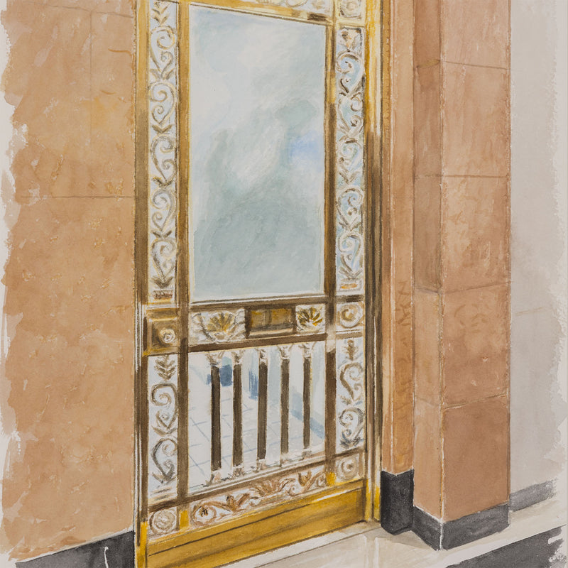 JOANNE TOD "GLASS AND BRASS" WATERCOLOR, 2025