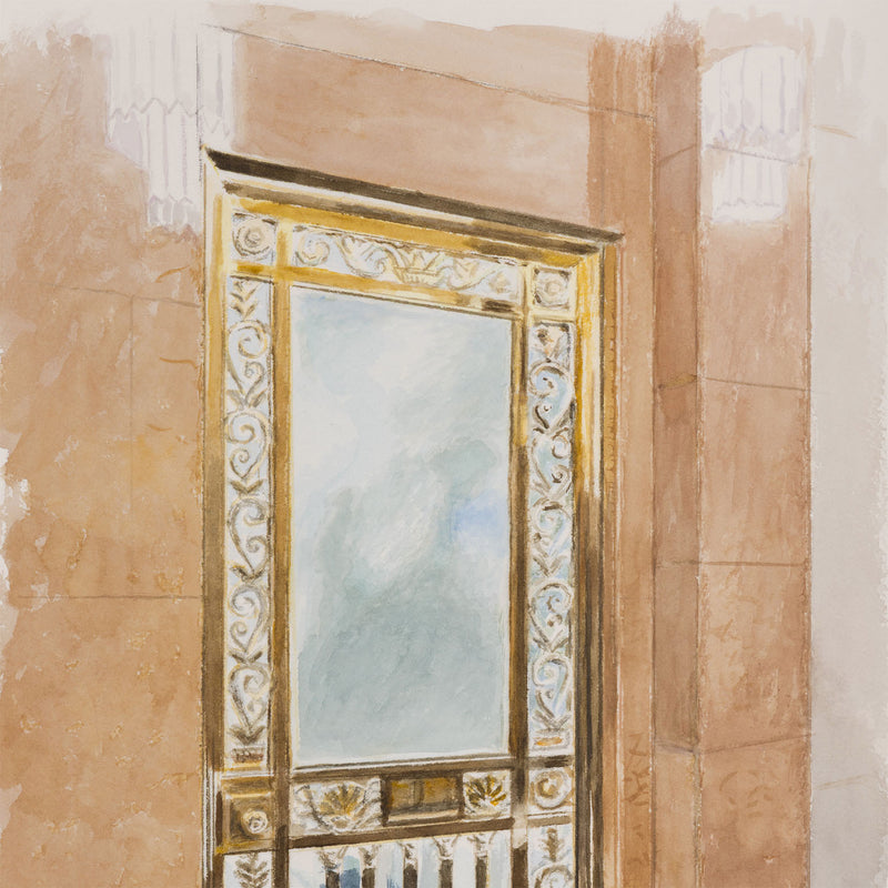 JOANNE TOD "GLASS AND BRASS" WATERCOLOR, 2025