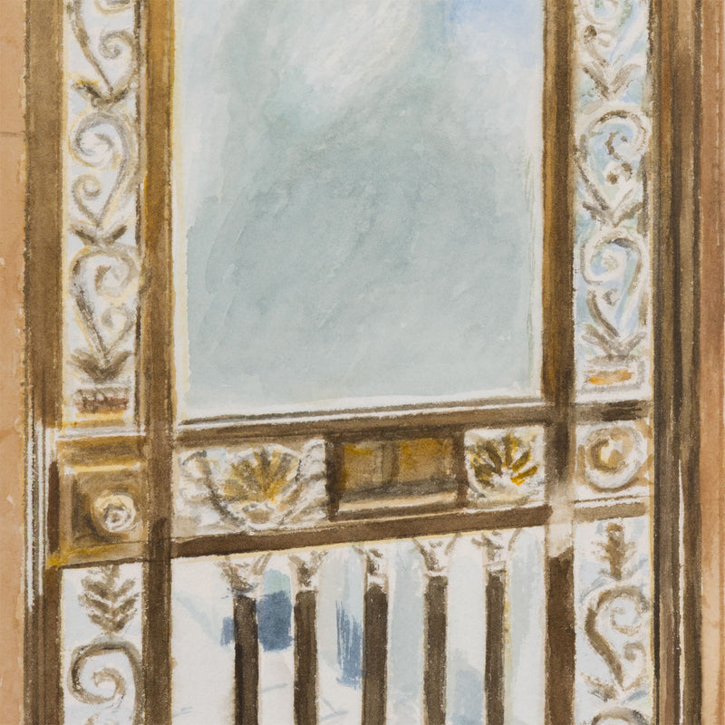 JOANNE TOD "GLASS AND BRASS" WATERCOLOR, 2025