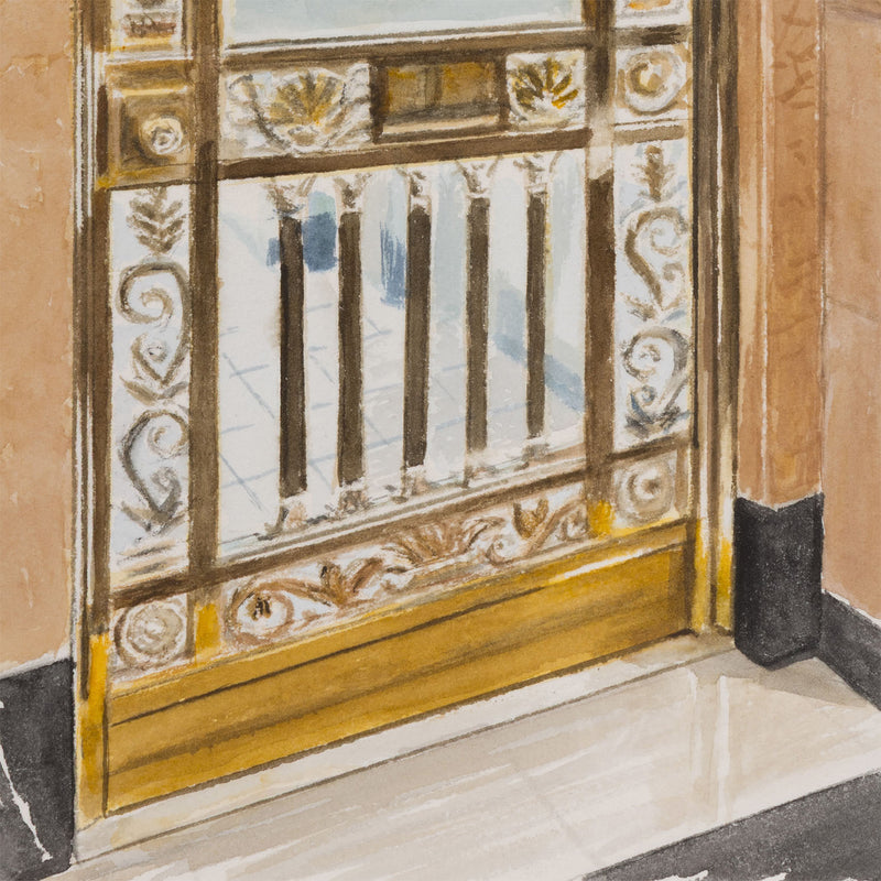 JOANNE TOD "GLASS AND BRASS" WATERCOLOR, 2025