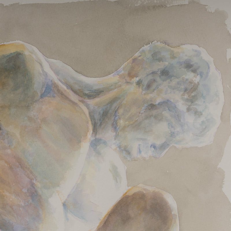 JOANNE TOD "GREEK STATUE" WATERCOLOR, 2020