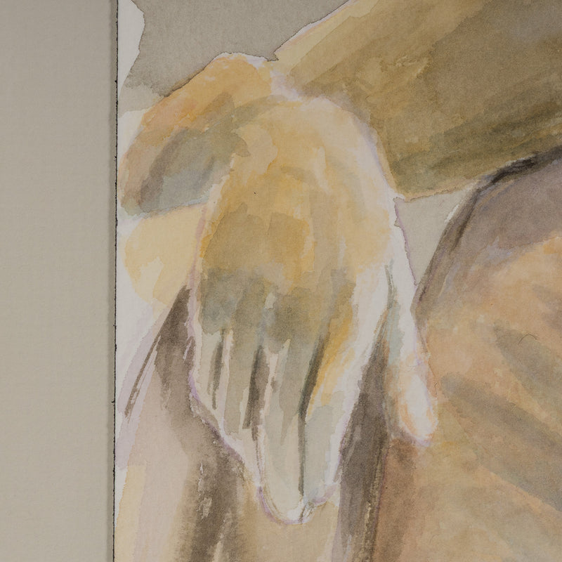 JOANNE TOD "GREEK STATUE" WATERCOLOR, 2020