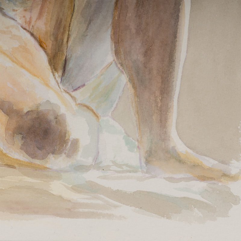 JOANNE TOD "GREEK STATUE" WATERCOLOR, 2020