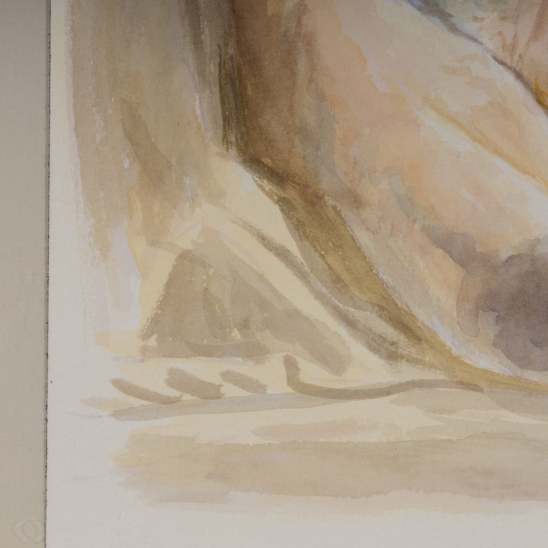 JOANNE TOD "GREEK STATUE" WATERCOLOR, 2020