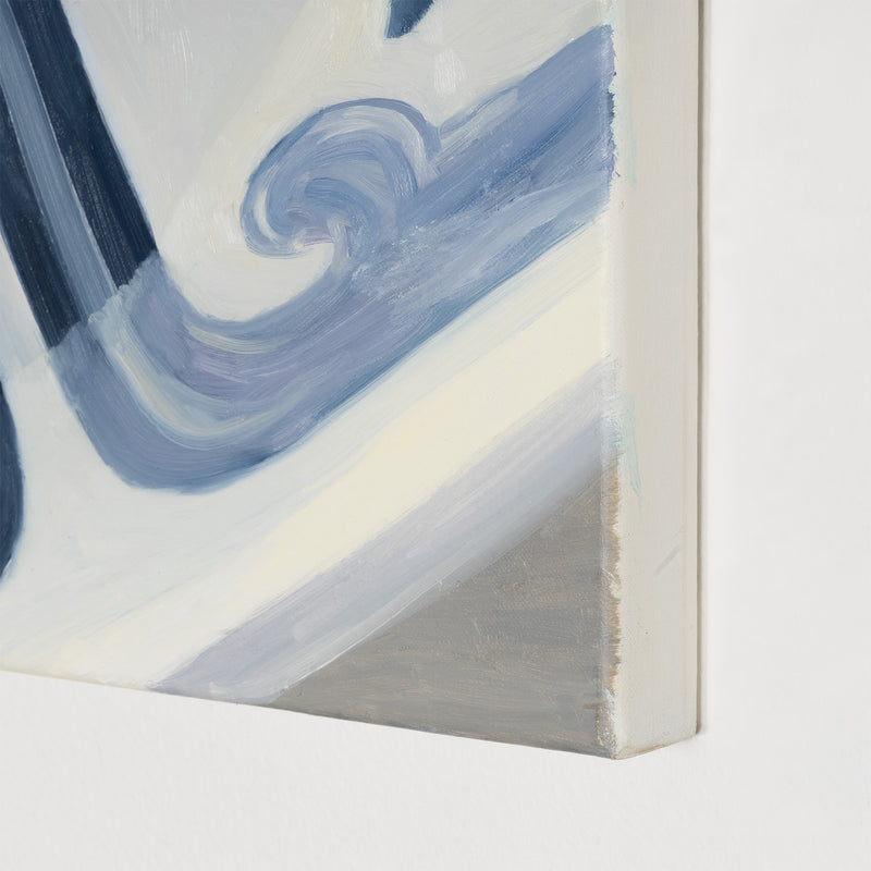 Joanne Tod Oculus II oculus 2 2012 oil on linen oil painting canadian artist joanne tod woman artist joanne tod joanne tod kingdom come joanne tod at the gardiner museum joanne tod invited invasion 2012 joanne tod ceramic painting china painting blue and white vase museum vitrine reflection institutional critique  