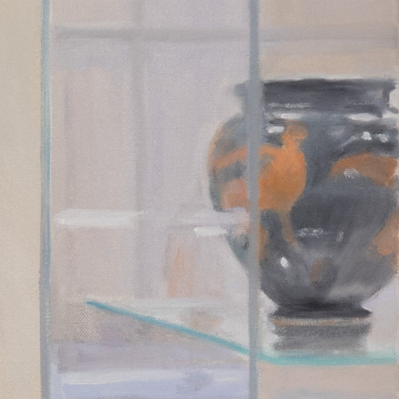 Joanne Tod Outstretched Arm Greek amphora museum painting 2025 oil on canvas institutional critique decorative arts contemporary canadian artist 