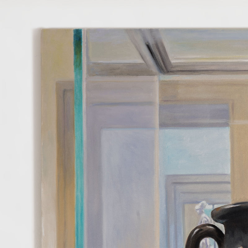 Joanne Tod Outstretched Arm Greek amphora museum painting 2025 oil on canvas institutional critique decorative arts contemporary canadian artist 