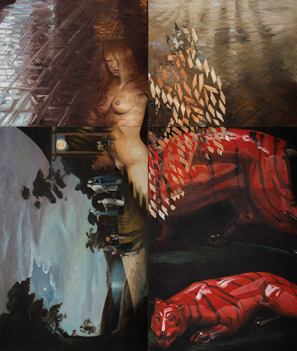 JOANNE TOD "PSYCHIC SURGERY: QUADRUPLE BYPASS" PAINTING, 1989