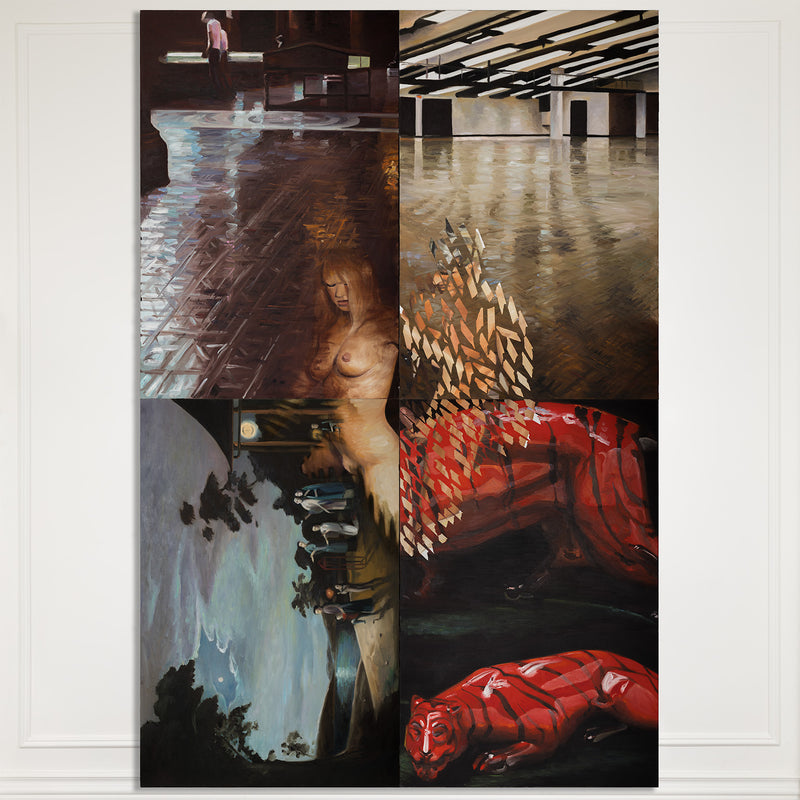 JOANNE TOD "PSYCHIC SURGERY: QUADRUPLE BYPASS" PAINTING, 1989