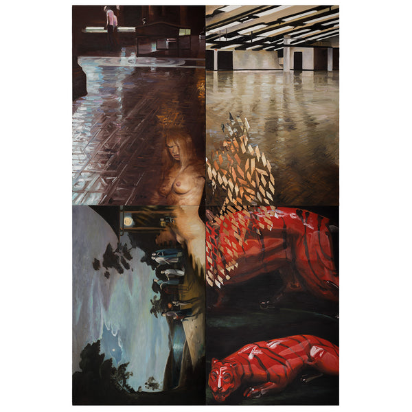 JOANNE TOD "PSYCHIC SURGERY: QUADRUPLE BYPASS" PAINTING, 1989