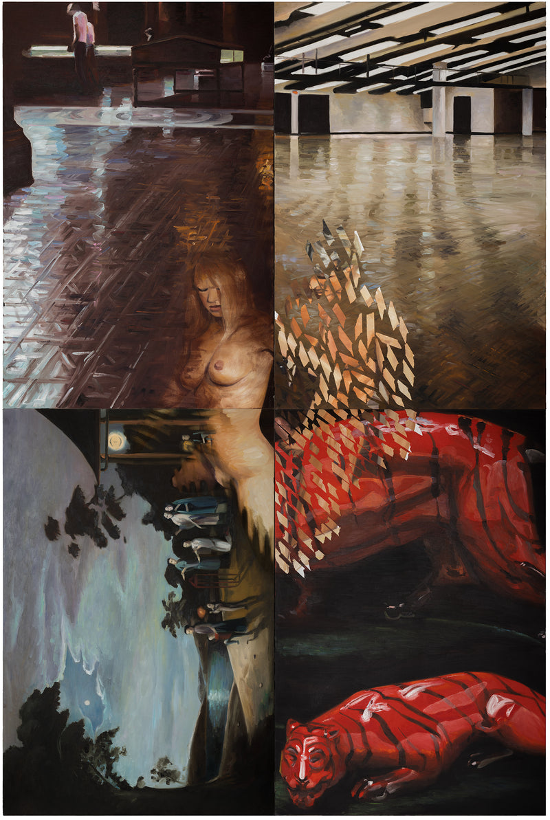 JOANNE TOD "PSYCHIC SURGERY: QUADRUPLE BYPASS" PAINTING, 1989