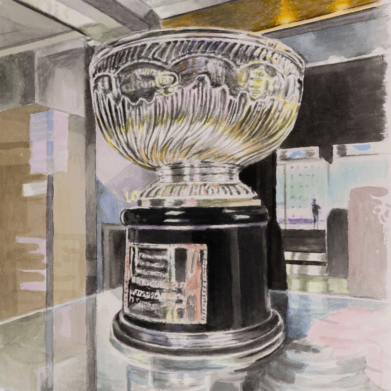 JOANNE TOD "THE ORIGINAL STANLEY CUP" WATERCOLOR, 2025