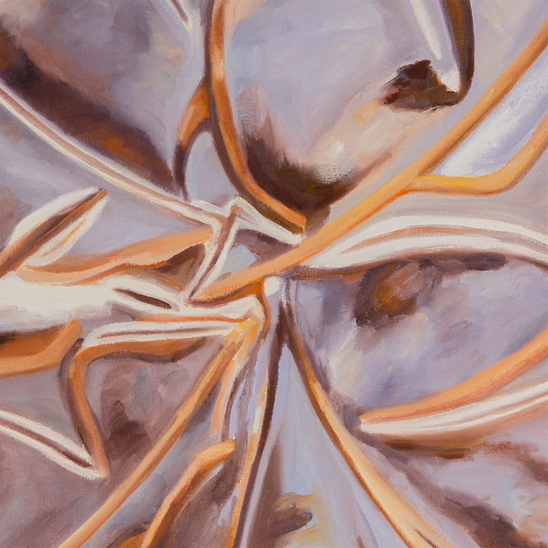 Joanne Tod Terpineol oil on linen painting 2019 36 x 36 copper tiles elements erosion of copper realist painter canadian painter