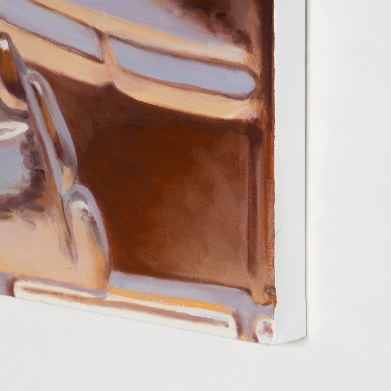 Joanne Tod Terpineol oil on linen painting 2019 36 x 36 copper tiles elements erosion of copper realist painter canadian painter