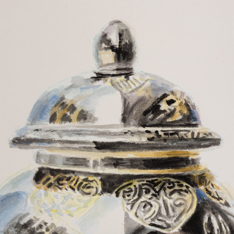 JOANNE TOD "5 O'CLOCK EST" WATERCOLOR, 2025