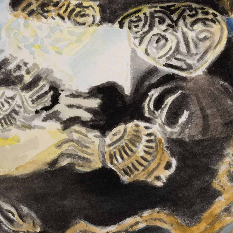 JOANNE TOD "5 O'CLOCK EST" WATERCOLOR, 2025