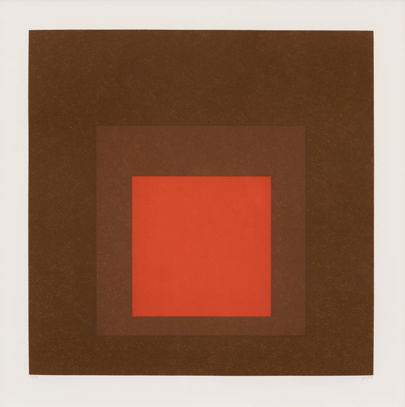 Famous mid-century American artist Josef Albers "Homage to the Square" 1964