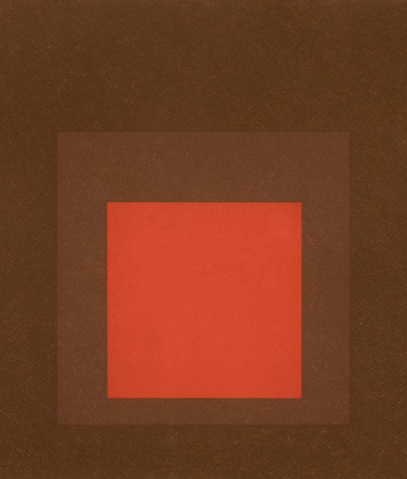Famous mid-century American artist Josef Albers "Homage to the Square" 1964