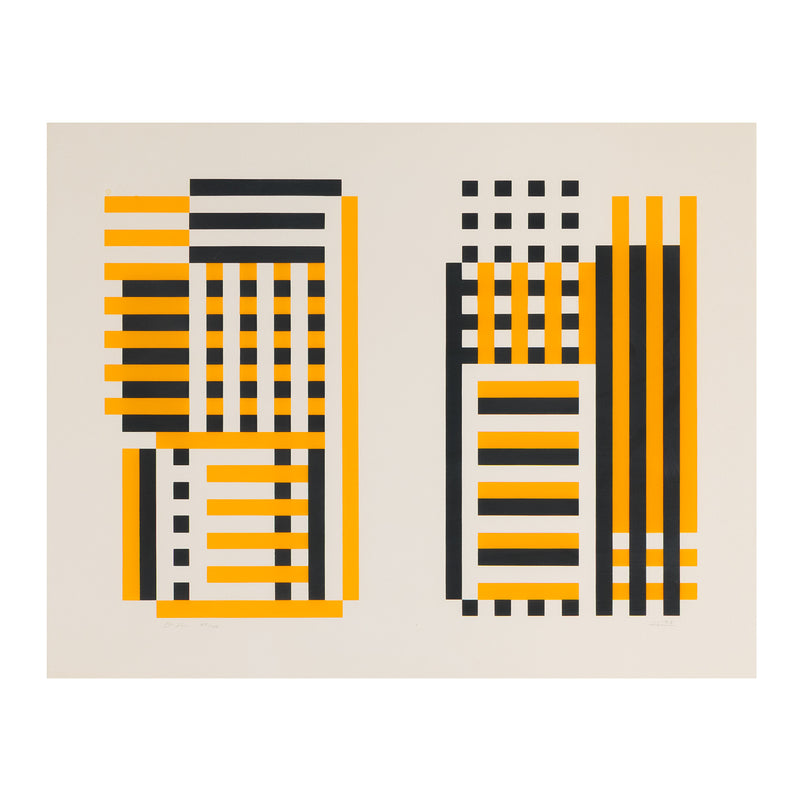 JOSEF ALBERS "EA" SCREENPRINT, 1973