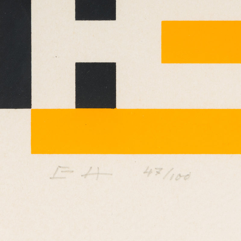 JOSEF ALBERS "EA" SCREENPRINT, 1973