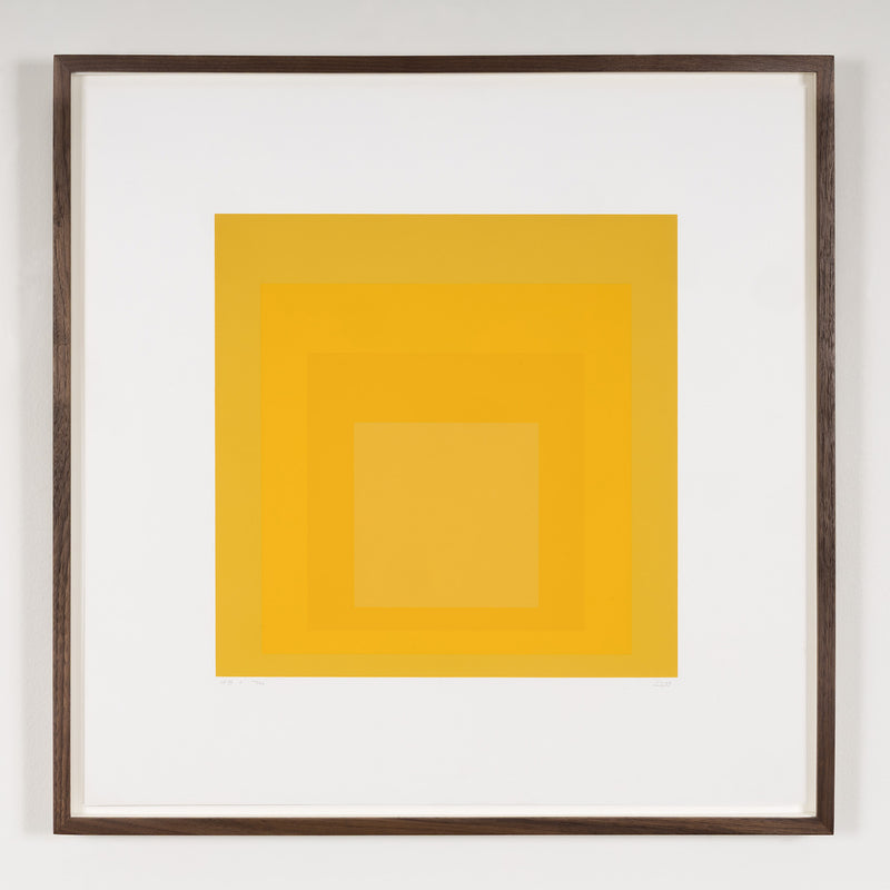 JOSEF ALBERS "GARDEN YELLOWS" SERIGRAPH, 1969