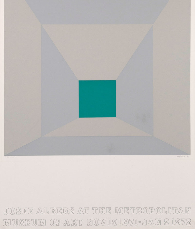 JOSEF ALBERS "THE MET" SCREENPRINT, 1971