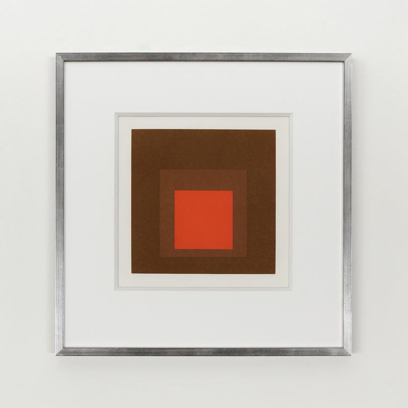 Famous mid-century American artist Josef Albers "Homage to the Square" 1964