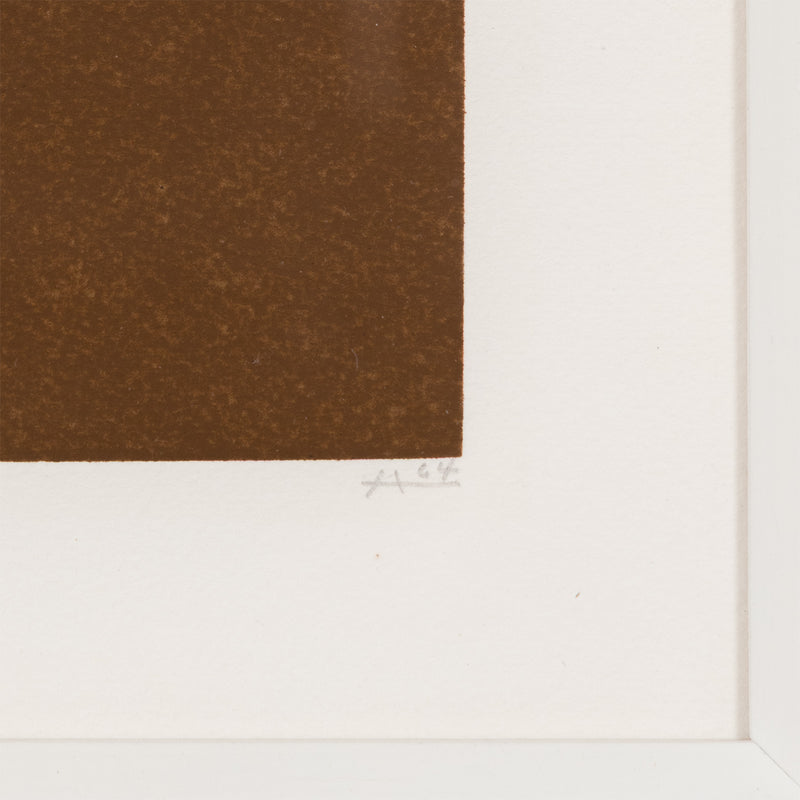Famous mid-century American artist Josef Albers "Homage to the Square" 1964