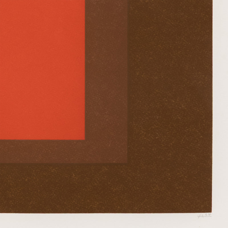 Famous mid-century American artist Josef Albers "Homage to the Square" 1964