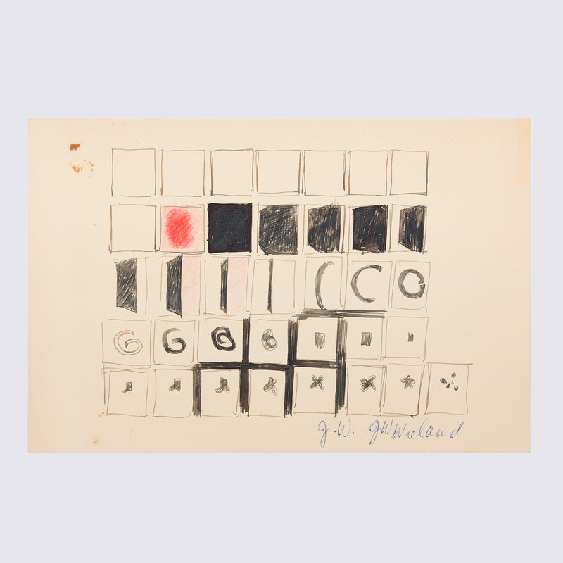 JOYCE WIELAND "SCENE-BLOCKING" DRAWING