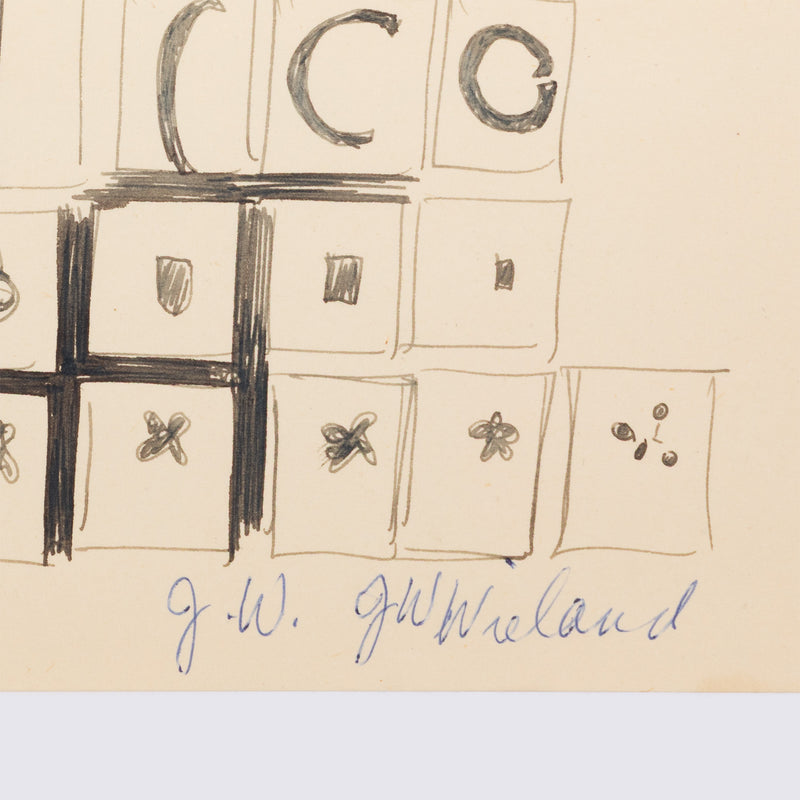 JOYCE WIELAND "SCENE-BLOCKING" DRAWING