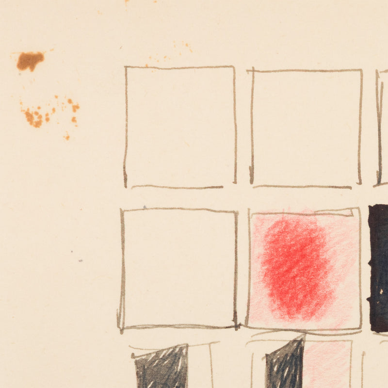 JOYCE WIELAND "SCENE-BLOCKING" DRAWING