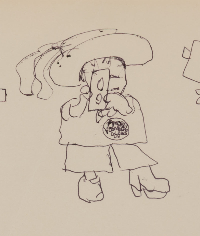 JOYCE WIELAND "SUPER 8" DRAWING