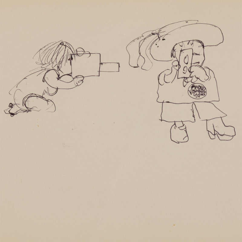 JOYCE WIELAND "SUPER 8" DRAWING