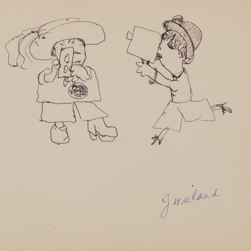 JOYCE WIELAND "SUPER 8" DRAWING