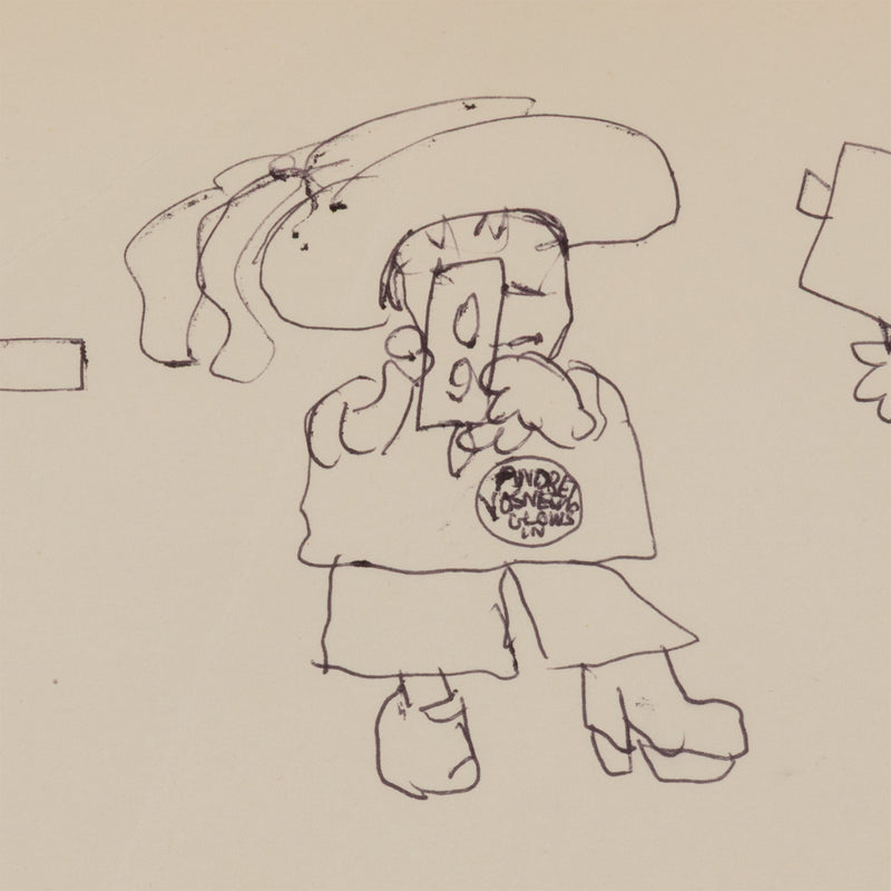 JOYCE WIELAND "SUPER 8" DRAWING